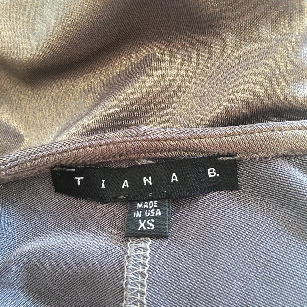 Tiana B • Draped Sleeveless Cocktail Dress - Picture 5 of 8